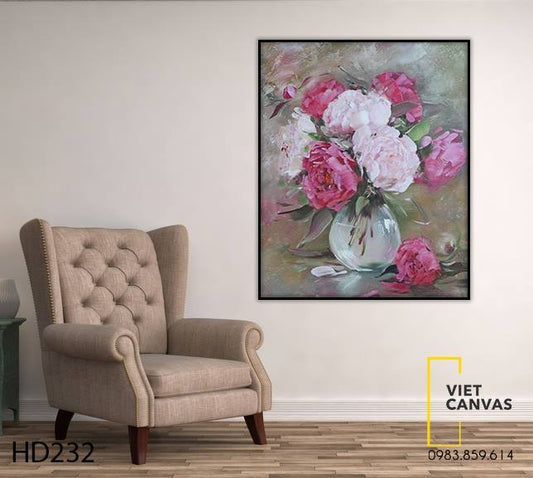 Tranh Hoa Mẫu Đơn - HD232