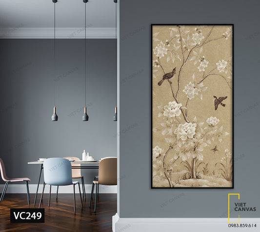 Tranh Hoa Nở Rộ Và Đàn Chim - VC249