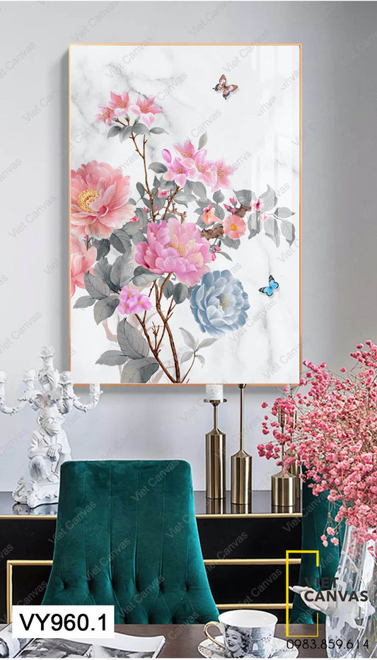 Tranh Hoa Nở Thanh Lịch - VY960.1