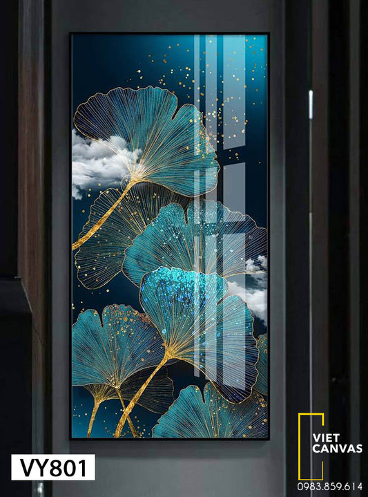 Tranh Cánh Hoa Sắc Xanh Và Mây Trắng - VY801