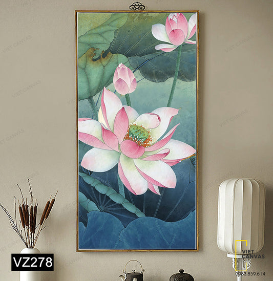 Tranh Hoa Sen Tỏa Hương - VZ278