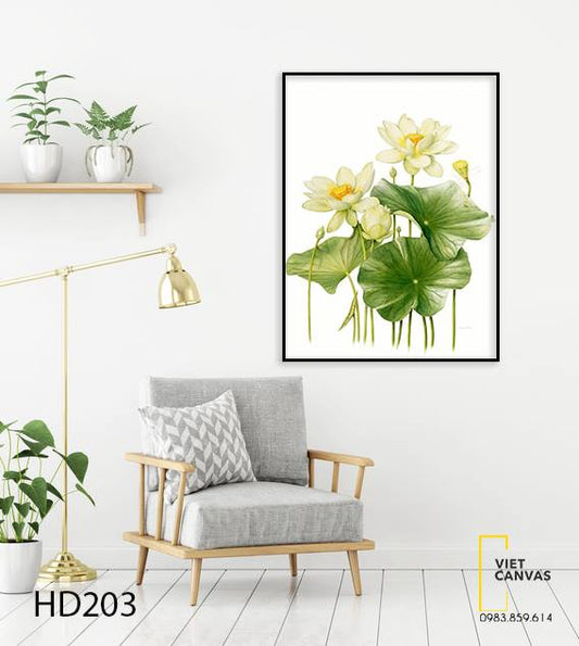 Tranh Hoa Súng Tươi Mát - HD203