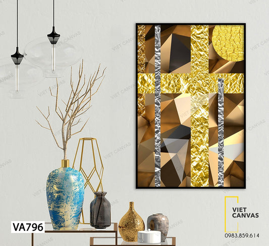 Tranh Trừu Tượng Họa Tiết Nghệ Thuật - VA796