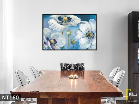 Tranh Hoa Trắng Tinh Khôi - NT160