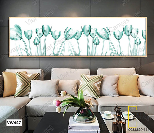 Tranh Hoa Tulip Xanh - VW447
