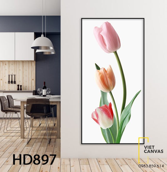 Tranh Hoa Tulip Đơn Giản - HD897