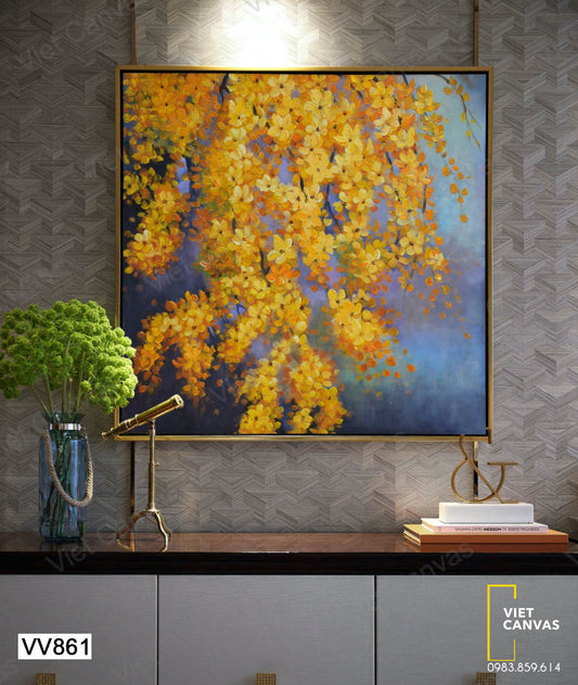 Tranh Chùm Hoa Vàng - VV861