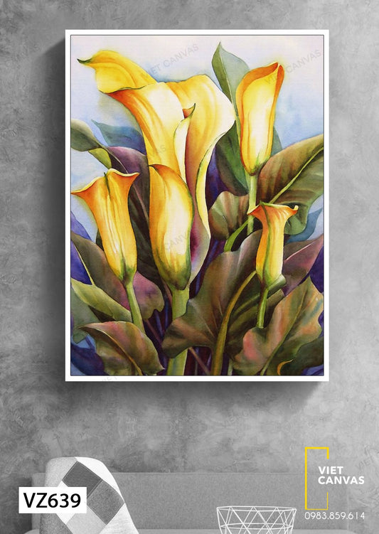 Tranh Hoa Vàng Tươi Khoe Sắc - VZ639