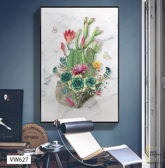 Tranh Hoa Xương Rồng - VW627