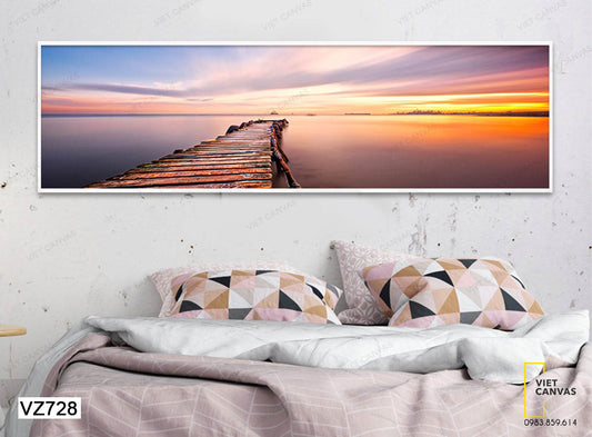 Tranh Hoàng Hôn Bình Yên - VZ728