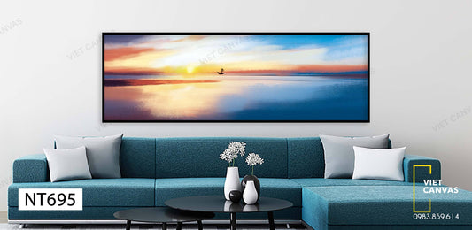 Tranh Hoàng Hôn Trên Biển - NT695