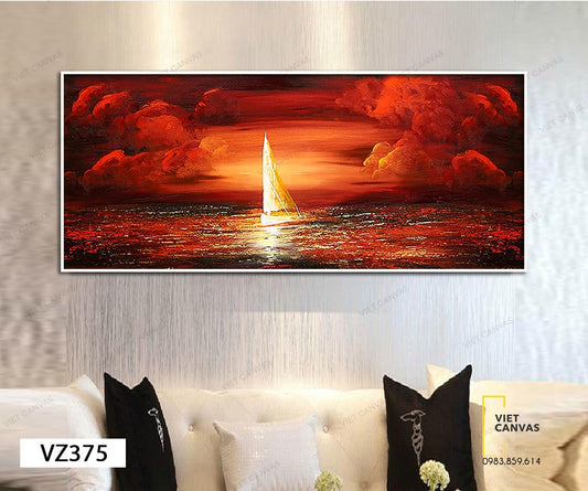 Tranh Hoàng Hôn Huyền Diệu - VZ375
