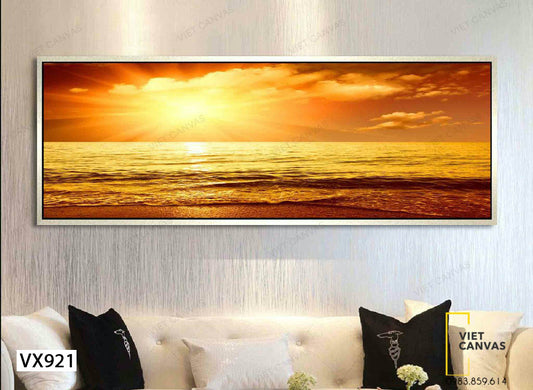 Tranh Hoàng Hôn Trên Biển - VX921