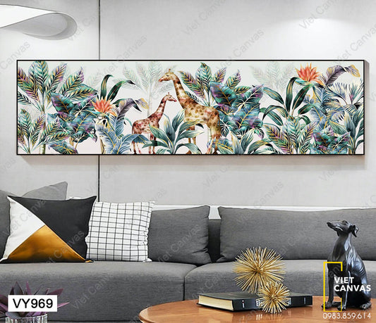 Tranh Hươu Cao Cổ Giữa Rừng - VY969