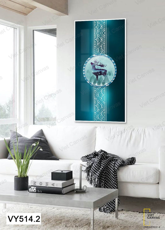 Tranh Hươu Với Họa Tiết Cổ Điển - VY514.2