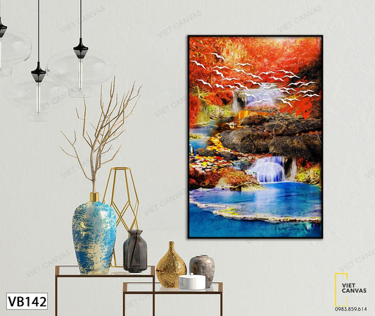 Tranh Khu Vườn Lá Đỏ - VB142