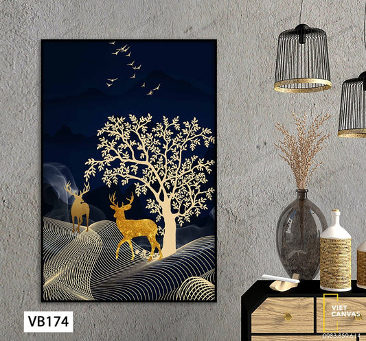 Tranh Hươu Và Cây - VB174