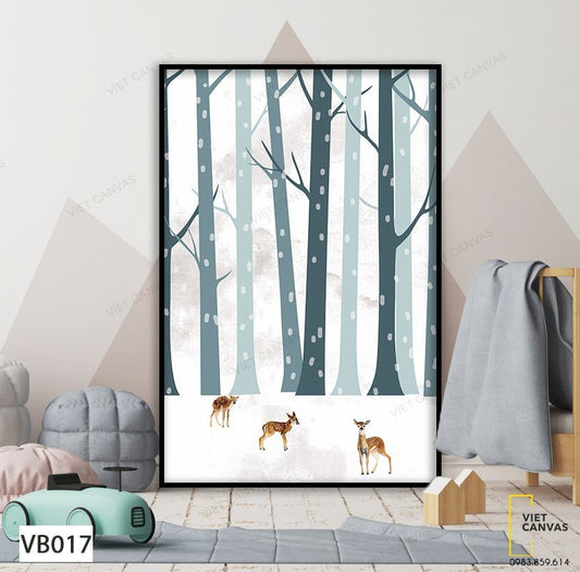 Tranh Khu Rừng Tuyết Rơi - VB017