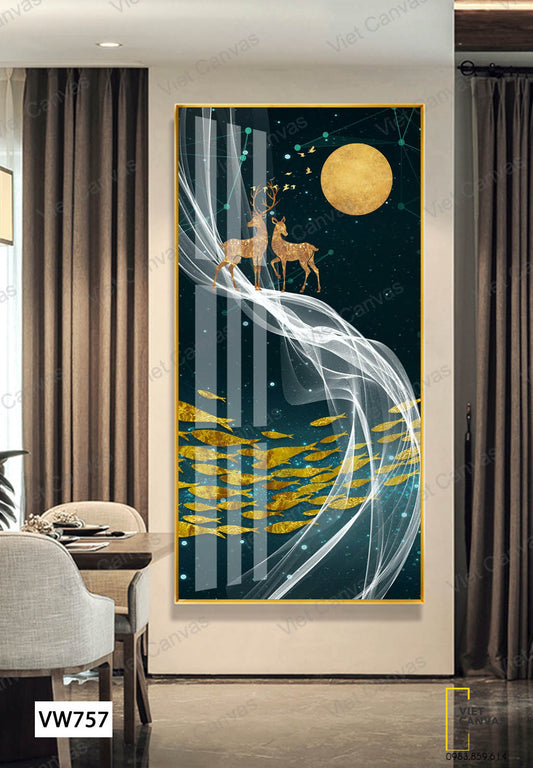 Tranh Khung Cảnh Kỳ Ảo Về Đêm - VW757