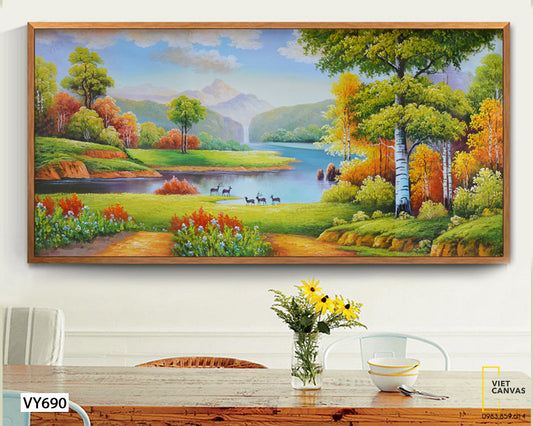 Tranh Khung Cảnh Thiên Nhiên Đẹp Hút Hồn - VY690