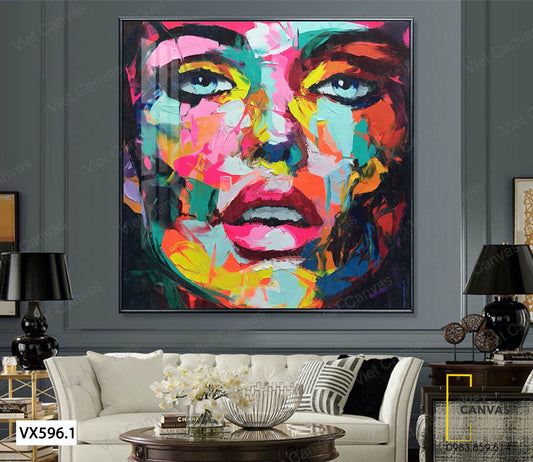Tranh Khuôn Mặt Cô Gái - VX596.1