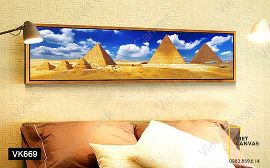 Tranh Kiến Trúc Kim Tự Tháp - VK669