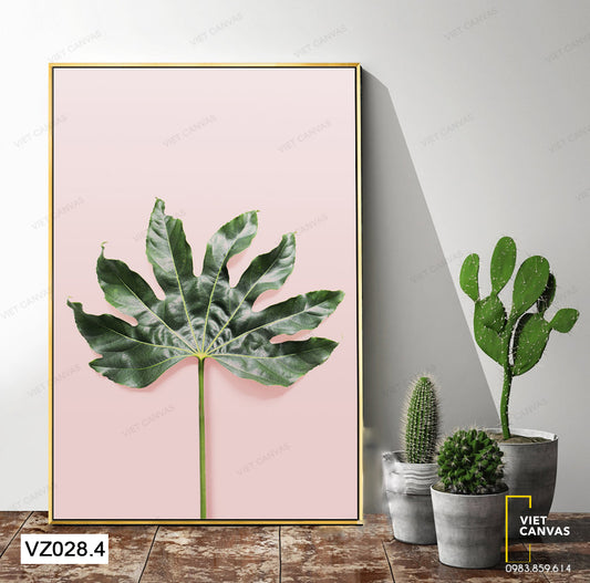 Tranh Lá Cây Đơn Giản - VZ028.4