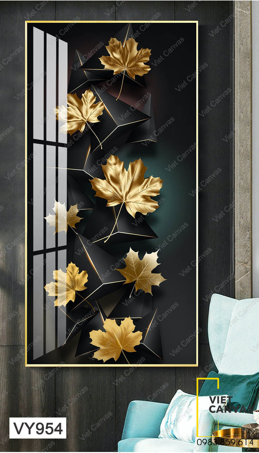Tranh Lá Vàng Mùa Thu Hiện Đại - VY954