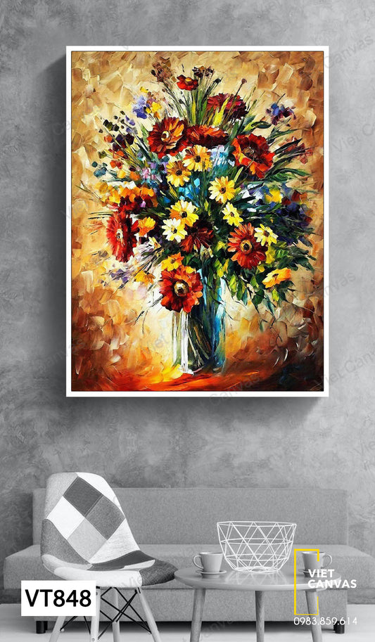 Tranh Lọ Hoa Nở Rộ - VT848