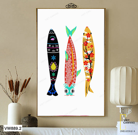 Tranh Lồng Đèn Cá Chép - VW889.2