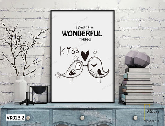 Tranh Tình Yêu Hai Chú Chim - VK023.2