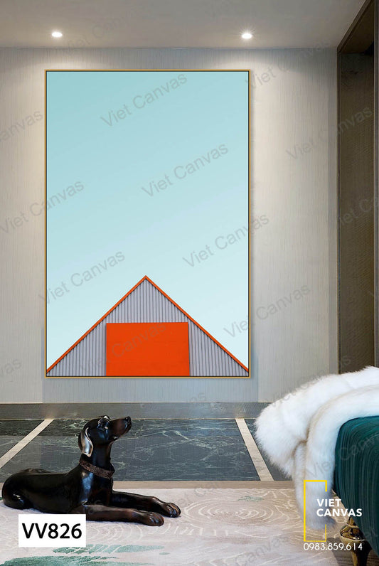 Tranh Mái Nhà Và Bầu Trời - VV826