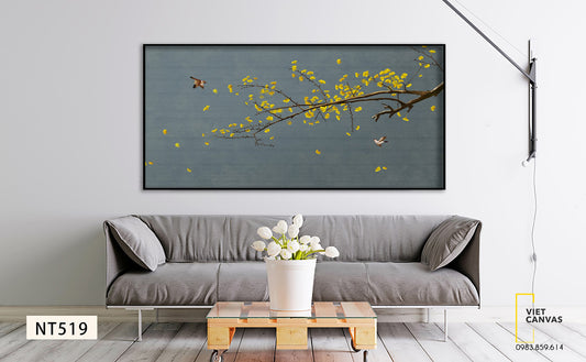 Tranh Mai Vàng Khoe Sắc - NT519