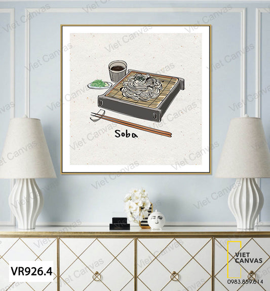 Tranh Mì Soba Và Ly Nước - VR926.4
