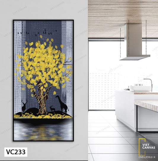 Tranh Muôn Thú Tận Hưởng Mùa Thu - VC233