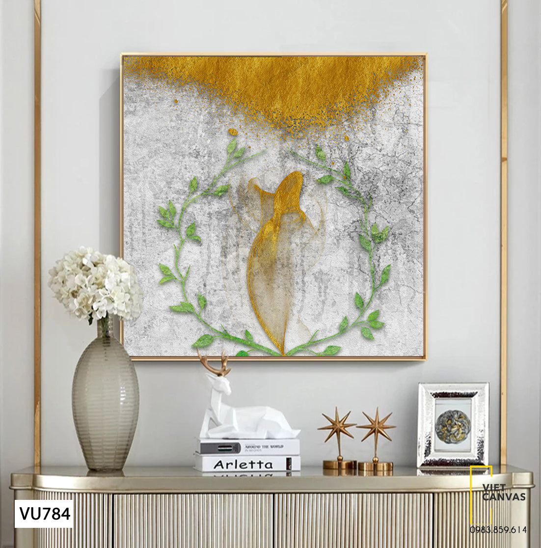 Tranh Cá Vàng Nghệ Thuật - VU784