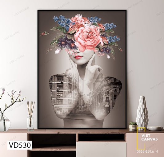 Tranh Nghệ Thuật Cô Gái Huyền Bí - VD530