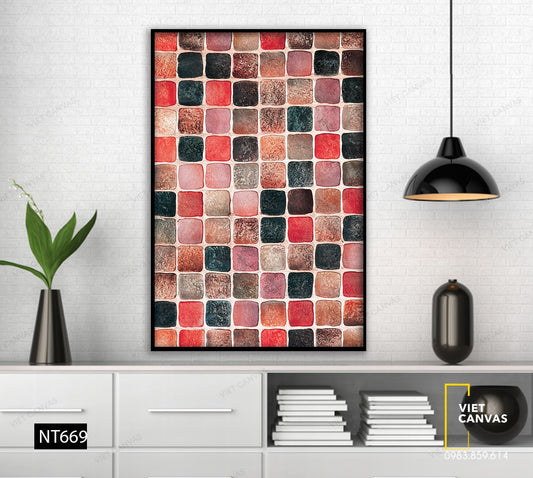 Tranh Nghệ Thuật Những Ô Màu - NT669
