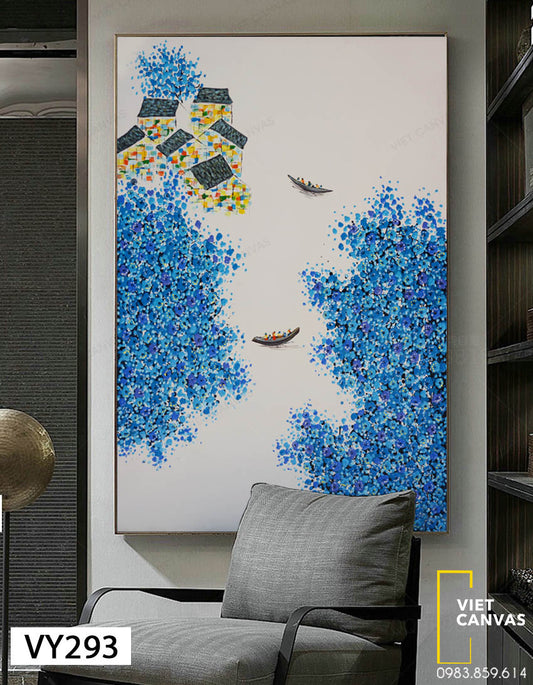 Tranh Ngôi Nhà Bên Sông - VY293