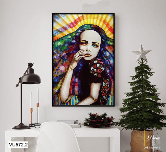 Tranh Cô Gái Ấn Tượng - VU572.2