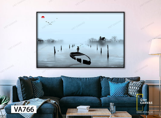 Tranh Người Lái Đò - VA766