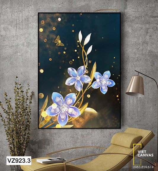 Tranh Nhành Hoa Tím Lung Linh - VZ923.3