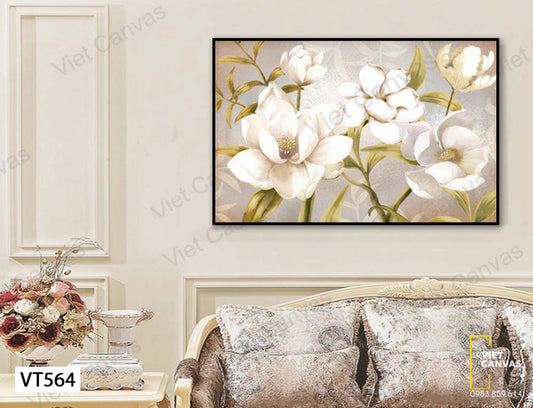 Tranh Những Bông Hoa Trắng - VT564