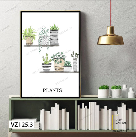 Tranh Những Chậu Hoa Xinh Xắn - VZ125.3