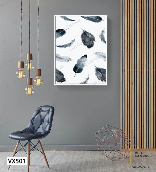 Tranh Những Chiếc Lông Nghệ Thuật - VX501