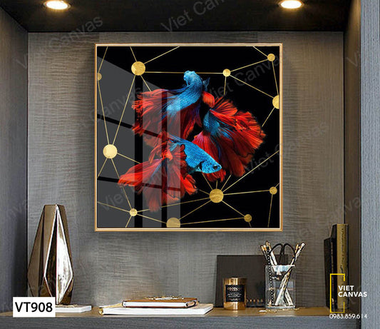 Tranh Những Chú Cá Đuôi Đỏ - VT908