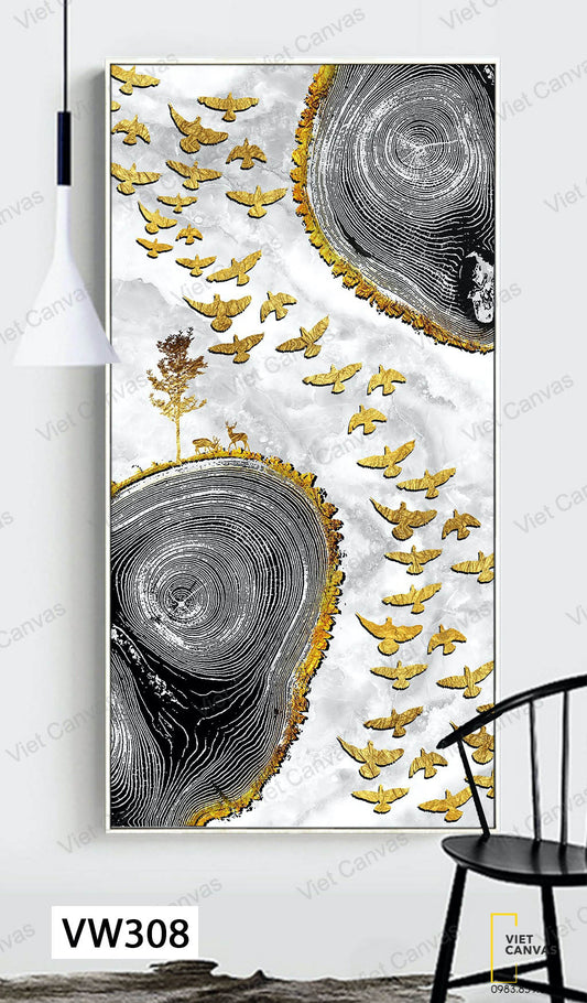 Tranh Những Chú Chim Sải Cánh - VW308
