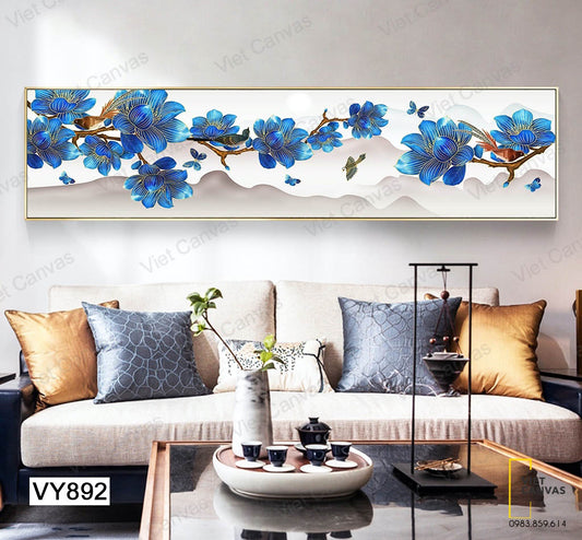 Tranh Những Chú Chim Vui Đùa Trên Nhành Hoa - VY892