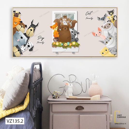 Tranh Những Con Thú Ngộ Nghĩnh - VZ135.2