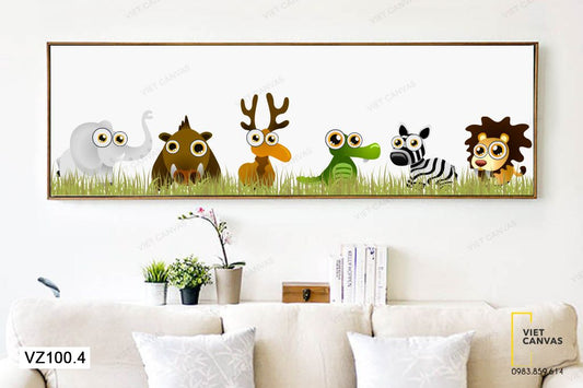 Tranh Những Con Vật Ngộ Nghĩnh - VZ100.4